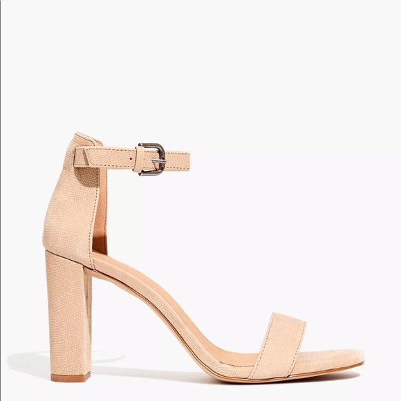 Brand new in box! Madewell The Brooke Ankle-Strap Sandal in Embossed Leather - Picture 10 of 10